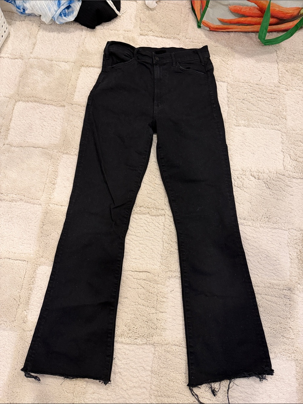 MOTHER Hustler Ankle Fray Jeans